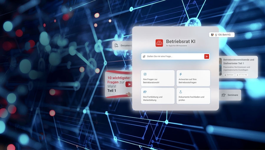W.A.F. Institut -- Mit betriebsrat.ai präsentiert das W.A.F. Institut aus dem oberbayerischen Tutzing die erste Künstliche Intelligenz, die sich auf die Bedürfnisse deutscher Betriebsräte konzentriert.